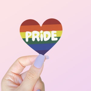Gay Pride Sticker, Gay Stickers, Pride Merch, Love Wins, Love One Another, Pride Month, Rainbow Flag Sticker, Pride Flag Sticker
