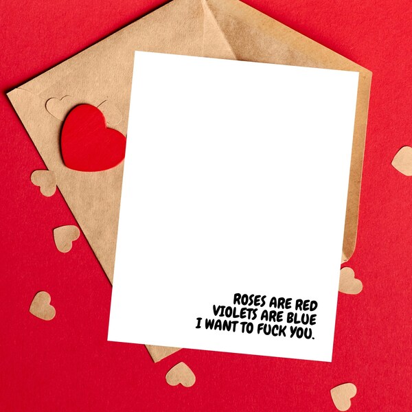 Dirty Valentine Card for Him - Etsy