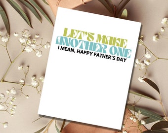 Husband Gift Father's Day | Husband Fathers Day Card | Naughty Fathers Day Card for Husband or Boyfriend | Raunchy Fathers Day Card