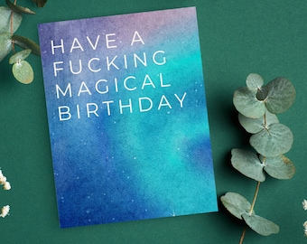Have A Magical Birthday | Funny Birthday Card | Birthday Wishes Card | Disney Adults Card