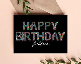 Insulting Birthday Cards | Funny Happy Birthday Card | Rude Birthday Card | Mean Birthday Card | Coworker Gift Birthday