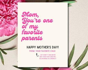 Funny Mothers Day Card, Mothers Day Card from Daughter, Presents for Mom, Mothers Day Cards Funny, Mothers Day Gifts, Happy Mothers Day Card