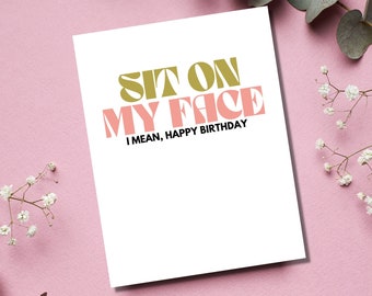 Dirty Birthday Card for Her | Raunchy Birthday Cards | Witty Birthday Card | Wife Birthday Card | Girlfriend Birthday Card | Raunchy Gifts