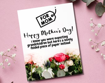 Funny Mothers Day Card from Daughter, Mothers Day Card from Son, Presents for Mom, Happy Mothers Day Cards, Mothers Day Card Funny