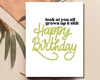 Witty Birthday Card | Sarcastic Birthday Card | Brother Birthday Card | Snarky Birthday Card for Brother | Funny Birthday Card for Sister