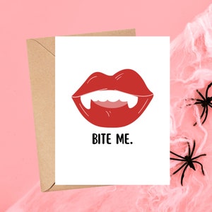 Snarky Halloween Karte | Freche Halloween Karte | Sarkastische Halloween Karte | Raunchy Herbstgeschenke | Romantische Halloween-Karte