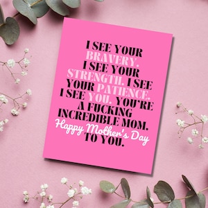 Mothers Day Card for Sister, Mothers Day Card for Friend, Funny Mothers Day Card Sister, Mother's Day Card, Mothers Day Cards for Friends image 1