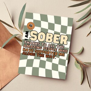 Presente de sobriedade para patrocinador, cartão de recuperação, cartão You Saved Me, cartão de patrocinador AA, recuperação de dependência, obrigado patrocinador, cartões sóbrios