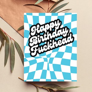 Carte d'anniversaire grossière, carte d'anniversaire offensante, carte d'anniversaire drôle pour lui, cartes inappropriées, cartes de voeux grossières, carte d'anniversaire insultante