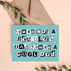 Coole Vatertagskarte, humorvolle Vatertagskarte, Vatertagskarte Lustig, kein normaler Vater, lustige Vatertagsgeschenke, Bonus Dad Geschenk, Schritt Dad Karte