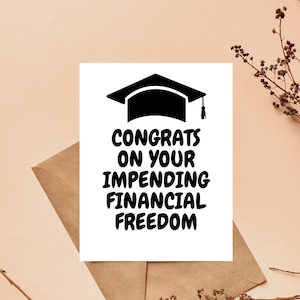 Tarjeta de graduación divertida, Felicitaciones Graduado, Clase de 2024, Graduado universitario, Regalos divertidos para graduados, Tarjeta hilarante, Tarjetas sarcásticas, Felicitaciones Graduado