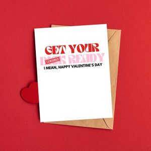 Dirty Valentines Card for Him | Raunchy Valentines Day Cards for Boyfriend or Husband | Witty Valentine's Card | Valentine's Cards for Him