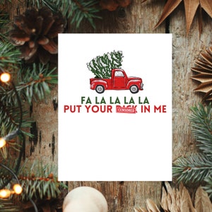 Carte de Noël sale pour lui Carte de Noël sexy Carte de Noël adulte Cartes de Noël drôles Carte de Noël pour petit ami Cadeau coquin pour lui