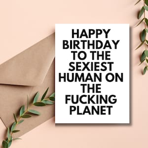 Raunchy Geburtstagskarte | Schmutzige Geburtstagskarte | Freche Geburtstagskarte für Lebensgefährtin | Snarky Geburtstagskarten | Sexy Geburtstagskarte