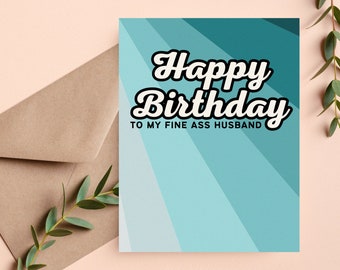 Tarjeta de cumpleaños para él, tarjeta de cumpleaños para esposo, regalo de cumpleaños para él, tarjeta de cumpleaños divertida para novio, regalo de cumpleaños para esposo