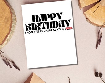 Funny Birthday Card for Boyfriend | Husband Birthday Card | Raunchy Birthday Gift for Him | Naughty Birthday Cards | Birthday Gift for Him