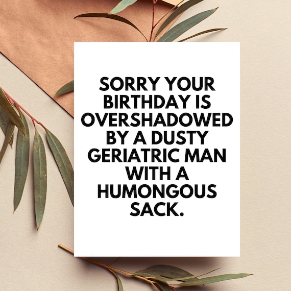 December Birthday Gifts, Inappropriate Birthday Cards, Capricorn Gift, Sassy Birthday Card, Cursing Cards, Funny Inappropriate Birthday Card