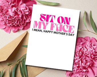 Funny Mothers Day Card for Wife, Mothers Day Cards from Husband, Sexy Gift for Her, Inappropriate Gifts, Hilarious Card for Mothers Day