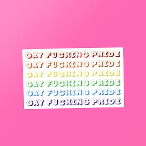 Gay AF Sticker, Gay Pride, Rainbow Flag Sticker, Pride Month, Adult Humor Queer Stickers, LGBTQ Sticker, Pride Merch, Gay Boyfriend Gift