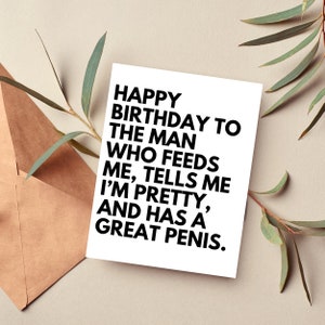Carte d'anniversaire petit ami, carte d'anniversaire sale pour lui, cadeau d'anniversaire pour lui, carte d'anniversaire de mari, cartes d'anniversaire drôles pour lui
