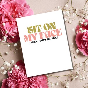 Dirty Birthday Card for Her Raunchy Birthday Cards Witty Birthday Card ...