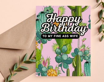 Birthday Card for Her, Wife Birthday Card, Birthday Gifts for Wife, Dirty Birthday Card for Her, Naughty Birthday Cards, Girlfriend Birthday
