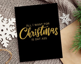 Dirty Christmas Card Adult Naughty Xmas Gifts for Husband or Wife Cheeky Sassy Sexy Christmas Girlfriend Christmas Boyfriend Christmas Gift