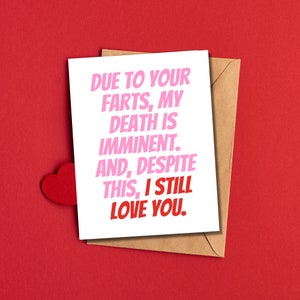 Funny Valentine's Cards for Him | Funny Valentine's Day Card for Boyfriend | Valentine's Card for Husband | Witty Valentines Day Cards