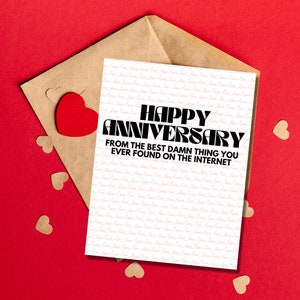 Online Dating Card, Dating Anniversary Gifts for Him, Dating Anniversary Gifts, Dating Anniversary Gift for Her, Naughty Anniversary Gift