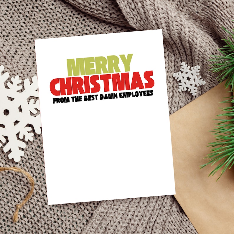 Merry Christmas Boss Card 