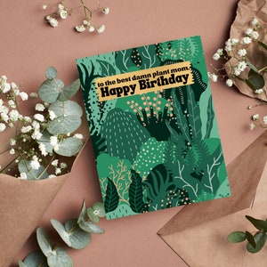 Presente de aniversário da mãe da planta | Feliz Aniversário Mãe Planta | Presente de aniversário para amante de plantas |
