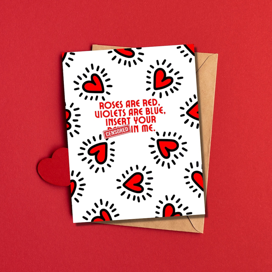Witty Valentine's Day Card Punny Valentines Card Snarky Valentine's