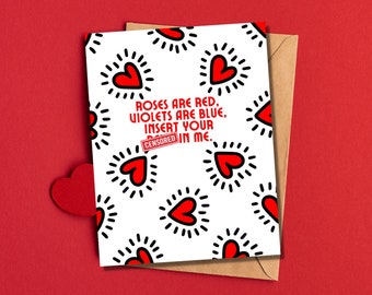 Witty Valentine's Day Card | Punny Valentines Card | Snarky Valentine's Day Card | Witty Valentines Card | Dirty Valentine's Cards