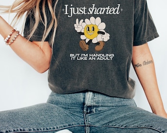 Camiseta vergonzosa de Sharth, camiseta grosera, ofensiva, sucia y desquiciada, camisetas inapropiadas, regalo de broma, ruleta de intercambio de camisetas, camiseta "Me Sharth"