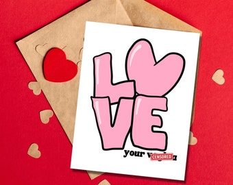 Funny Valentine's Day Card for Girlfriend | Dirty Valentine's Day Card for Her | Raunchy Valentine's Cards | Dirty Valentine's Cards