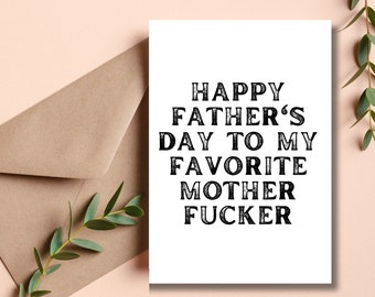 Rude Fathers Day Card | Joke Fathers Day Card | Hilarious Father's Day Cards | Funny Dad Card | Funny Fathers Day Cards | Sarcastic Cards