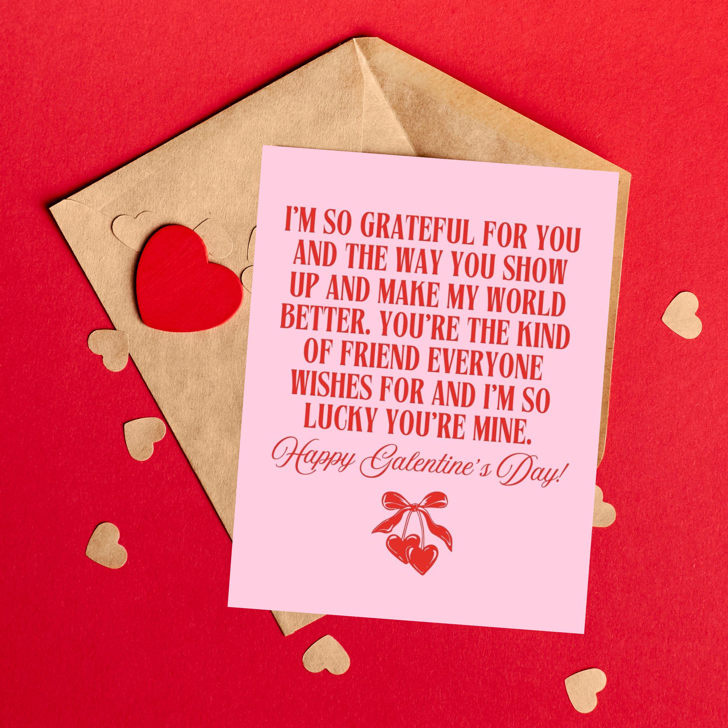 Valentines Day Card for Friend Galentines Gift for Bestie Friendship ...