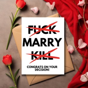 Nieuw wo geschenken grappige betrokkenheid Gefeliciteerd kaart net getrouwd cadeau net verloofd geschenken grappige bruiloft kaart Congrats betrokkenheid
