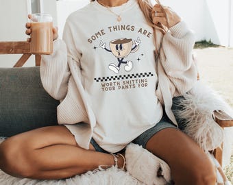 Camiseta vergonzosa para amantes del café, grosera, ofensiva, sucia y desquiciada, camisetas inapropiadas, regalo de broma, ruleta de intercambio de camisetas divertida.