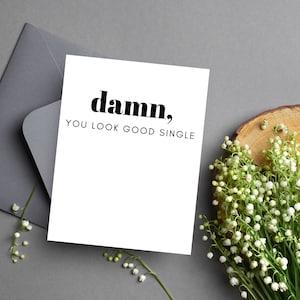 Tarjeta de ruptura humorística / Regalos de divorcio divertidos / Tarjeta de ruptura divertida / Tarjeta de ruptura ingeniosa / Tarjeta de divorcio sarcástica