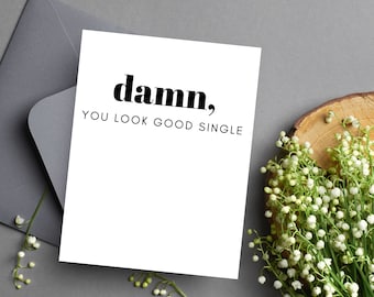 Humorous Breakup Card | Funny Divorce Gifts | Funny Breakup Card | Witty Breakup Card | Snarky Divorce Card