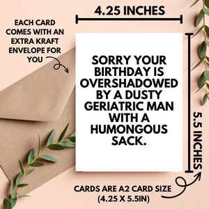 December Birthday Gifts, Inappropriate Birthday Cards, Capricorn Gift, Sassy Birthday Card, Cursing Cards, Funny Inappropriate Birthday Card image 2
