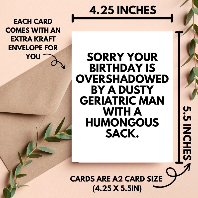 December Birthday Gifts, Inappropriate Birthday Cards, Capricorn Gift, Sassy Birthday Card, Cursing Cards, Funny Inappropriate Birthday Card image 2