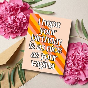 Dirty Birthday Card for Girlfriend or Wife Raunchy Birthday - Etsy