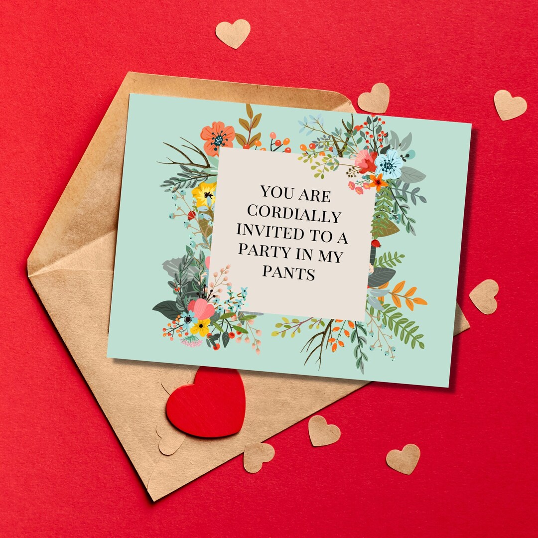 Funny Love Card Funny Valentine's Day Card Funny Romance Card Funny