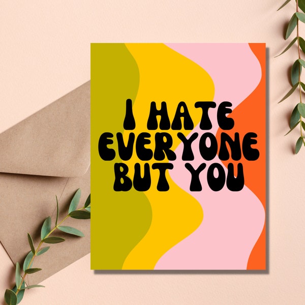 Sarcastic Greeting Card for Friend | Dry Humor Greeting Card | Dark Humor Greeting Cards | Hilarious Card for Best Friend |