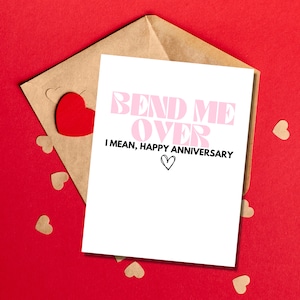 Tarjeta de aniversario sucia / Tarjeta de aniversario atrevida / Tarjeta de aniversario para esposo / Tarjeta de aniversario sucia para novio / Tarjeta para él