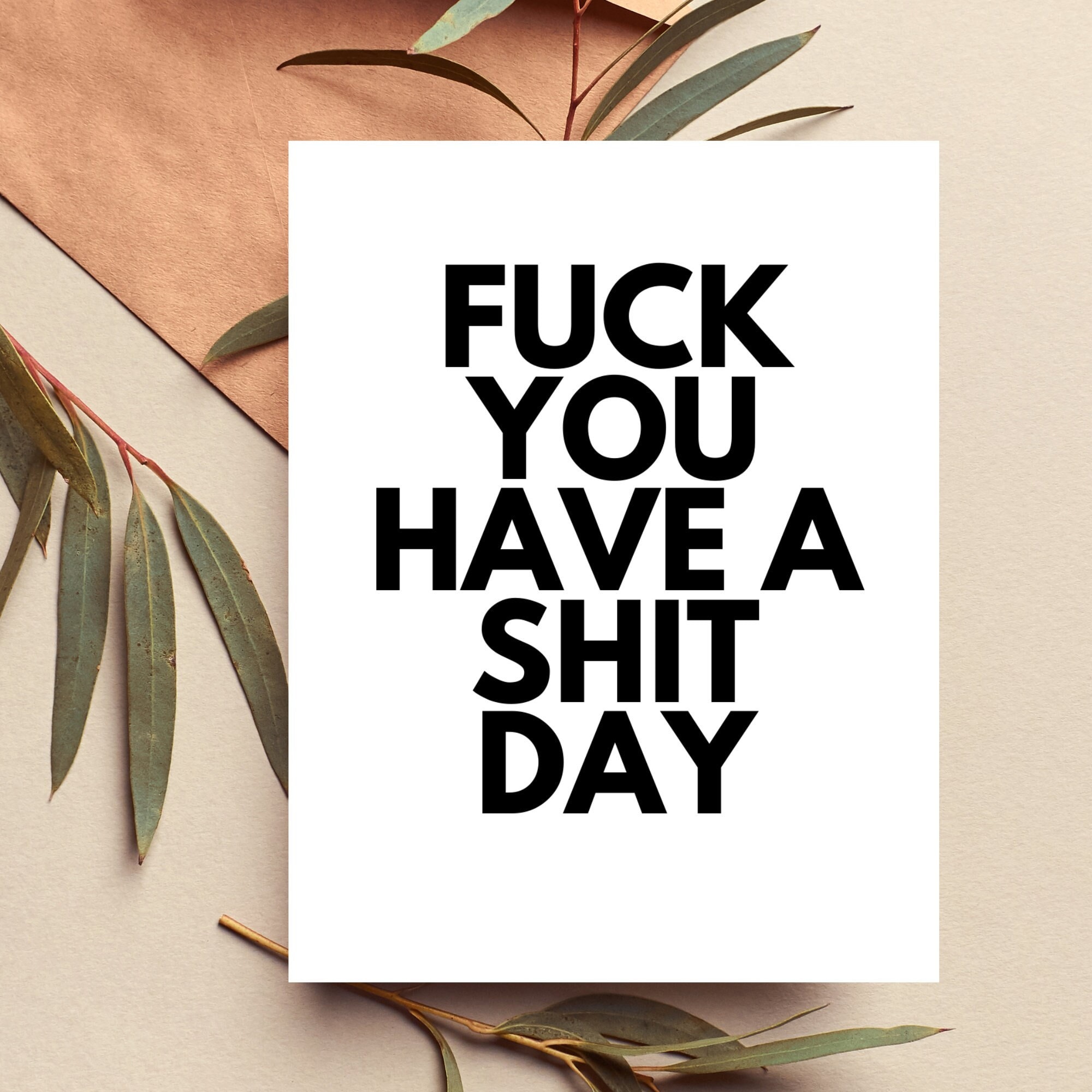 Insult Greeting Card - Etsy