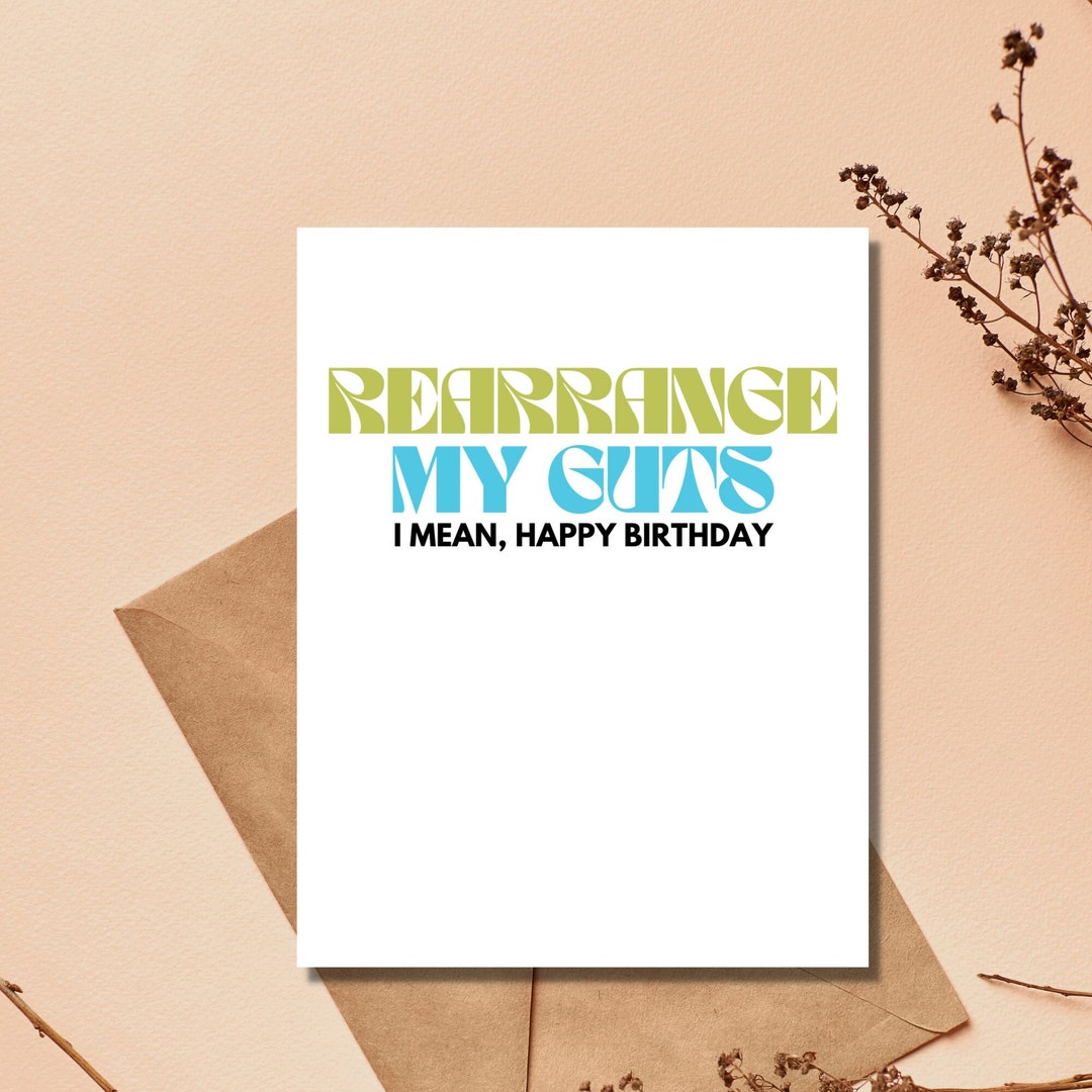 Dirty Birthday Card for Him Vulgar Birthday Card for Boyfriend Raunchy ...