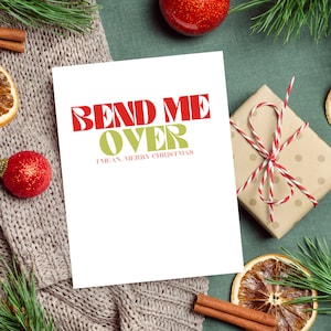 Tarjeta de Navidad para el esposo / Tarjeta de Navidad para el esposo / Tarjeta de Navidad atrevida / Tarjeta de Navidad para el novio / Tarjeta de Navidad para el novio